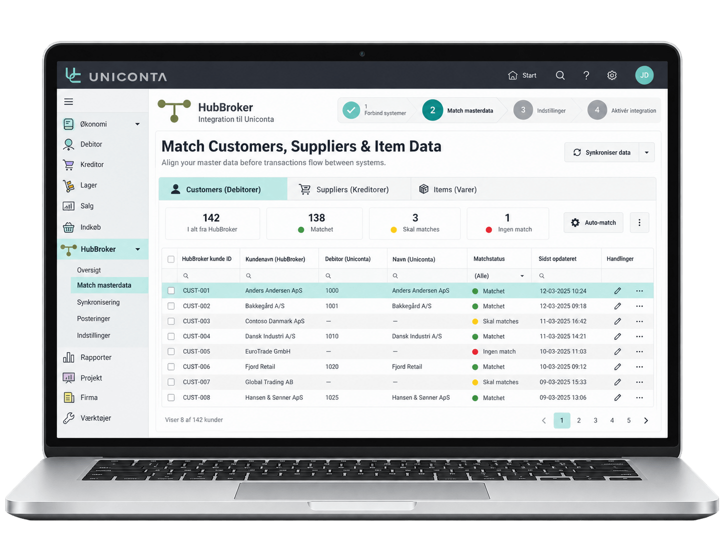 Match Customers, Suppliers & Item Data