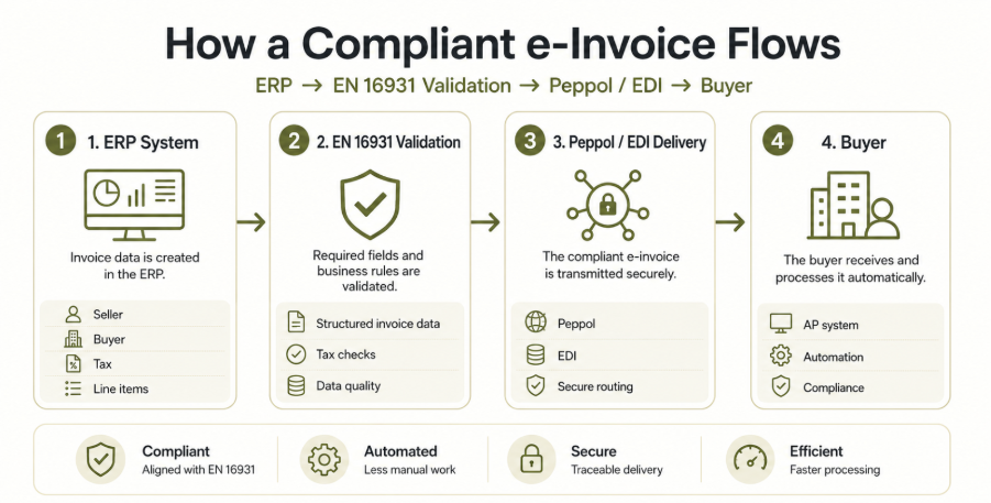 compliant e-invoice flows