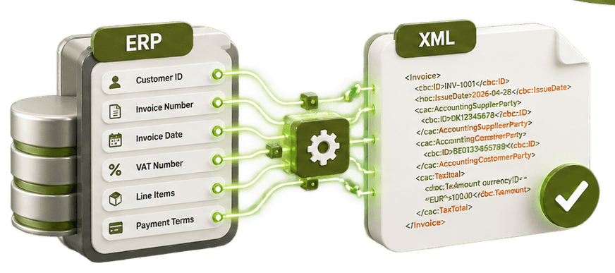 ERP to XML Data Mapping.
