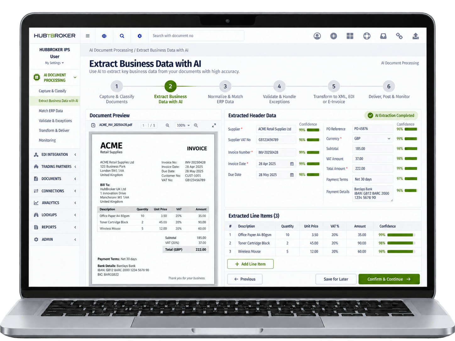 Extract Business Data with AI