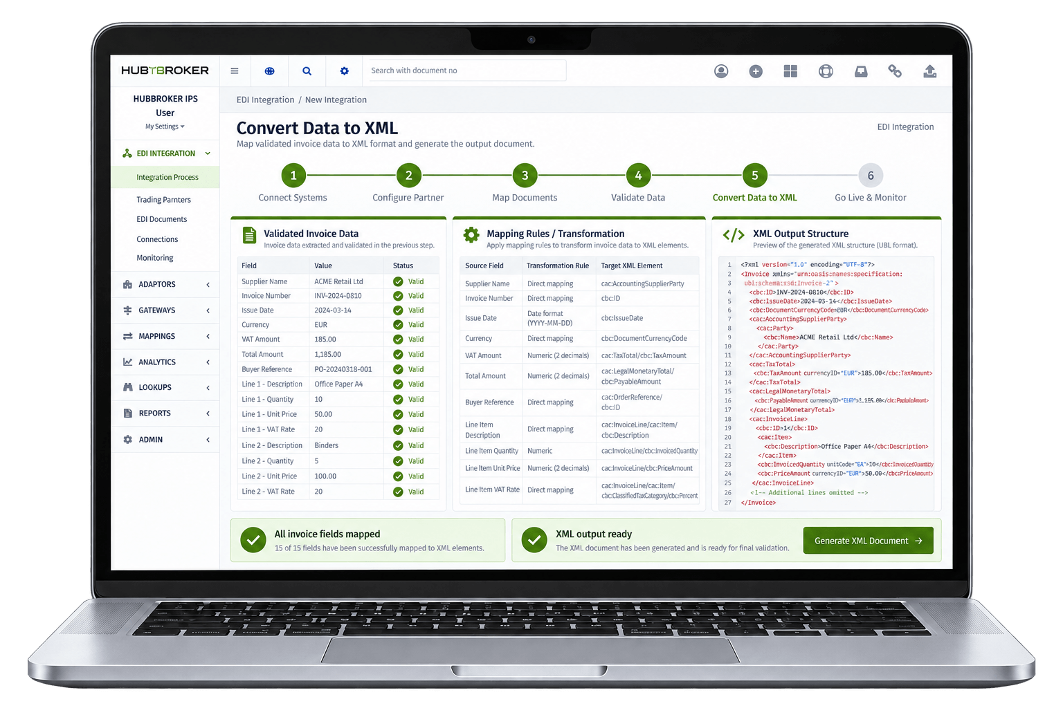 Convert Data to XML