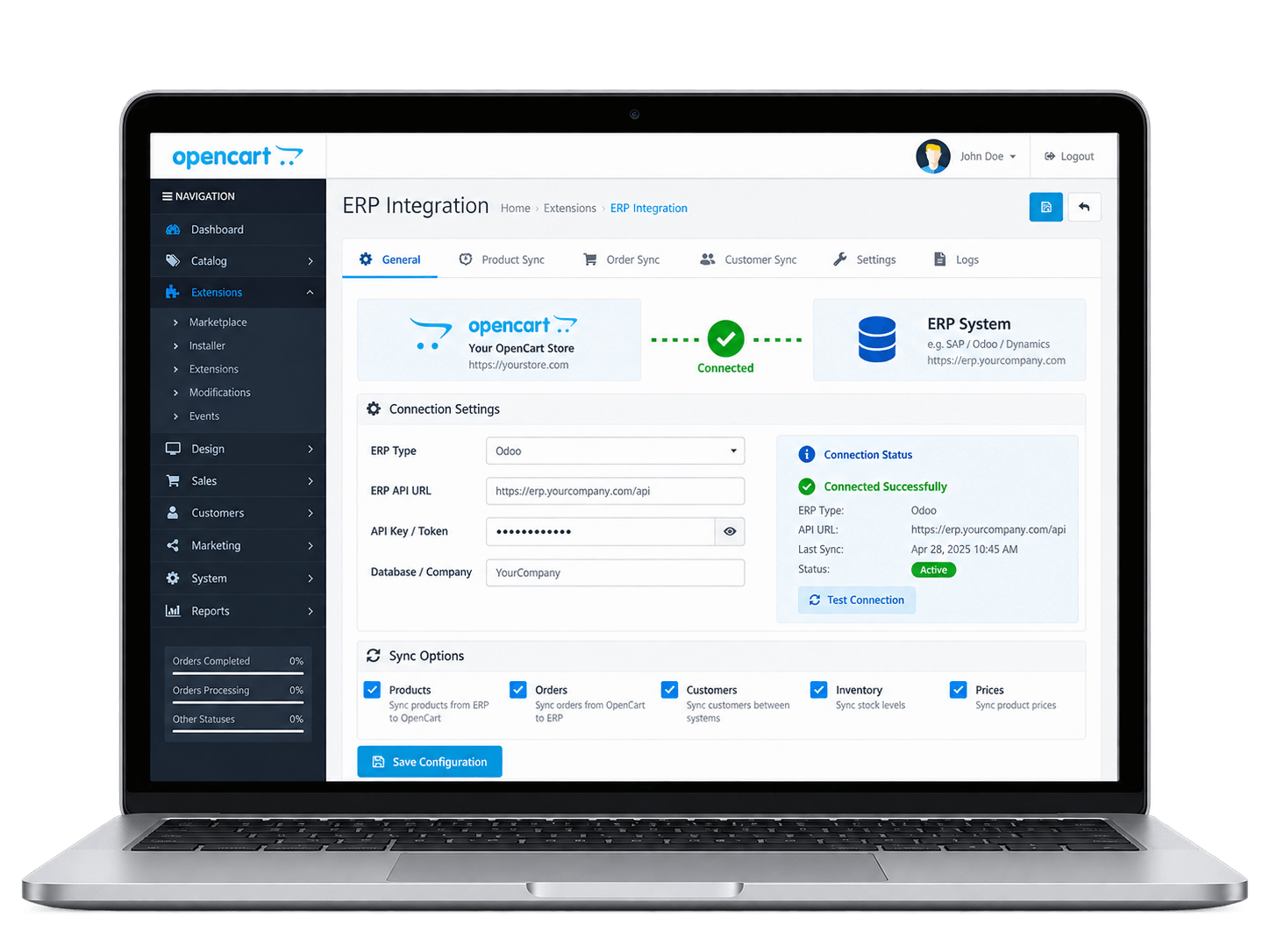 Connect Your OpenCart Store & ERP