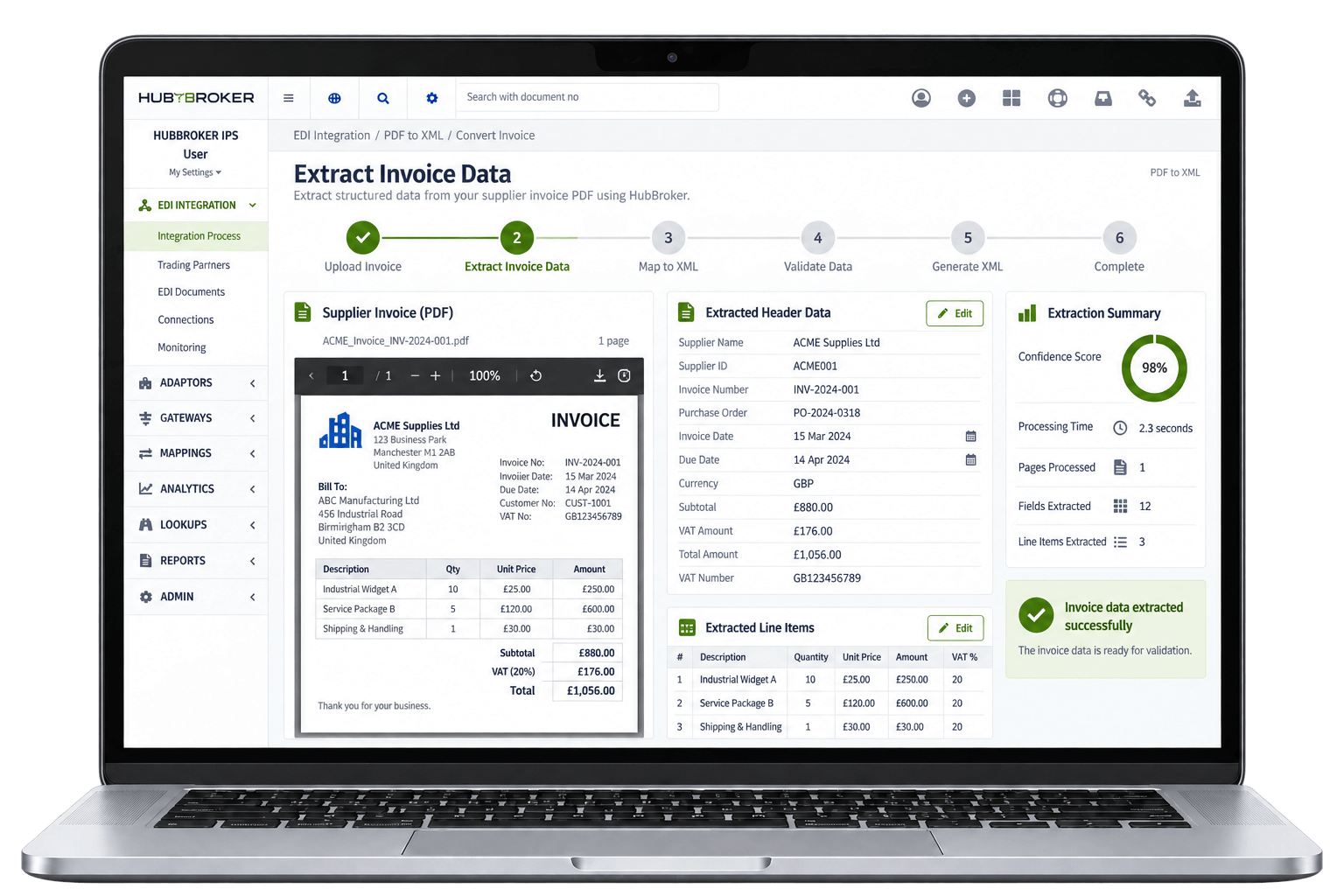 Extract Invoice Data