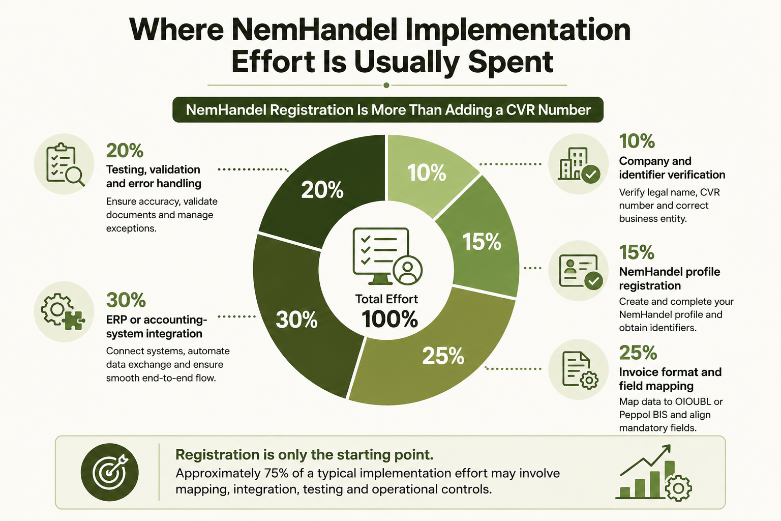 Where NemHandel effort is spent