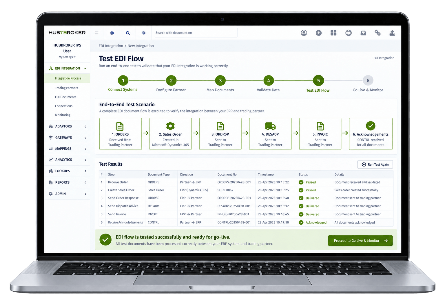 Test the Complete Order-to-Invoice Flow