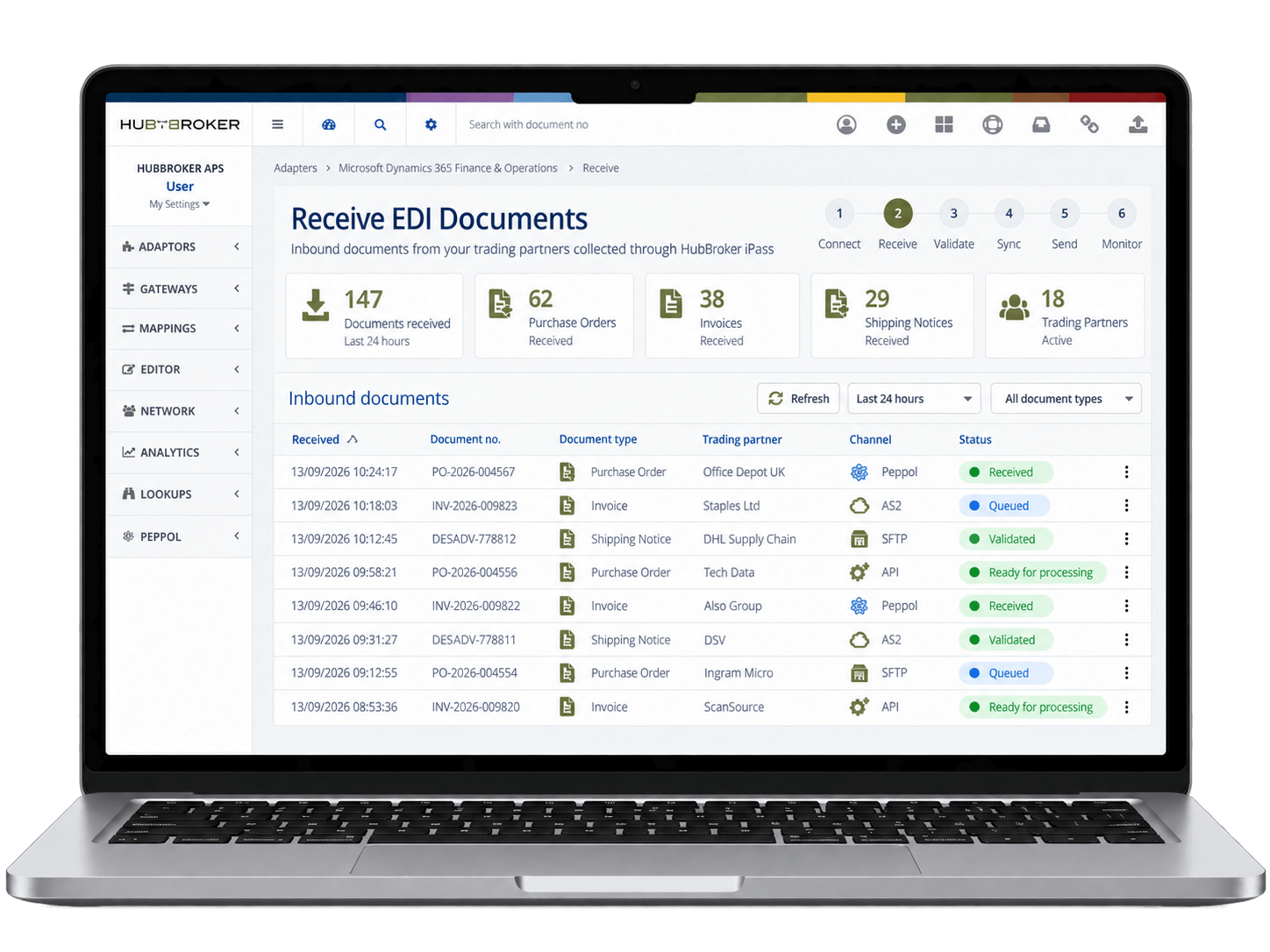 Receive EDI Documents