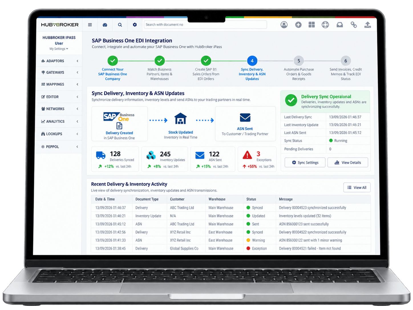 Sync Delivery, Inventory & ASN Updates
