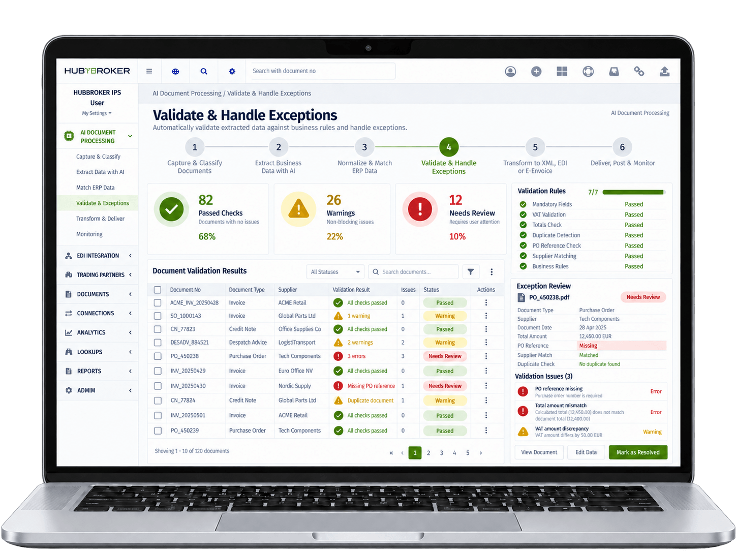 Validate & Handle Exceptions