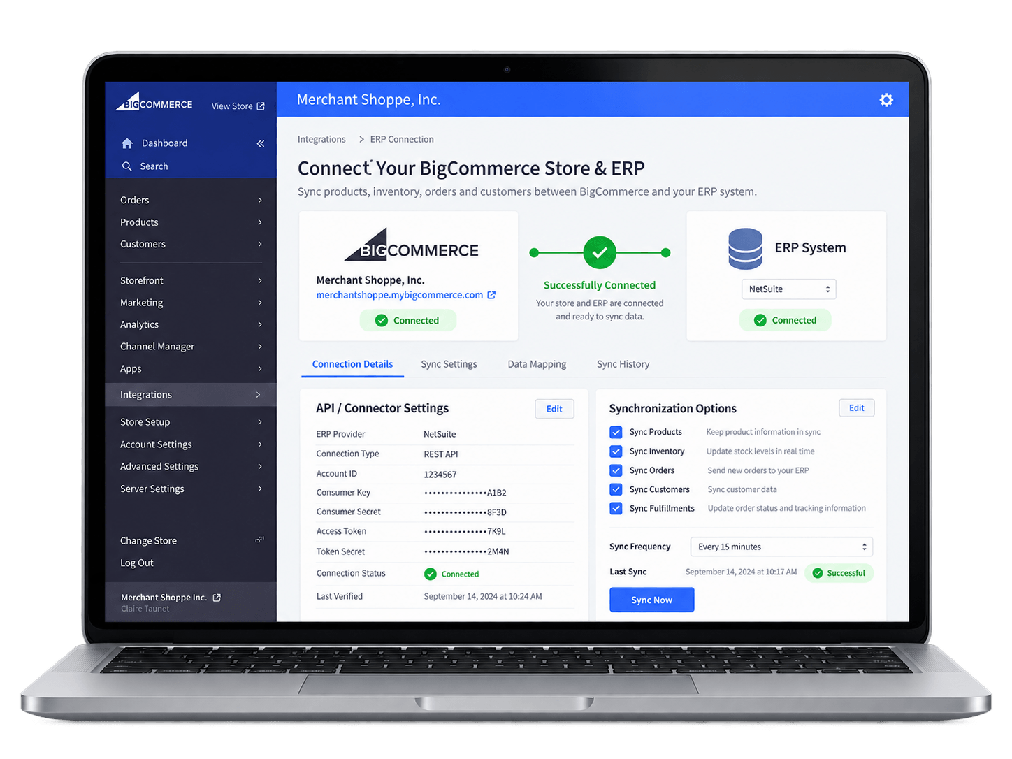 Connect Your BigCommerce Store & ERP