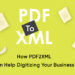 How PDF2XML Can Help Digitizing Your Business